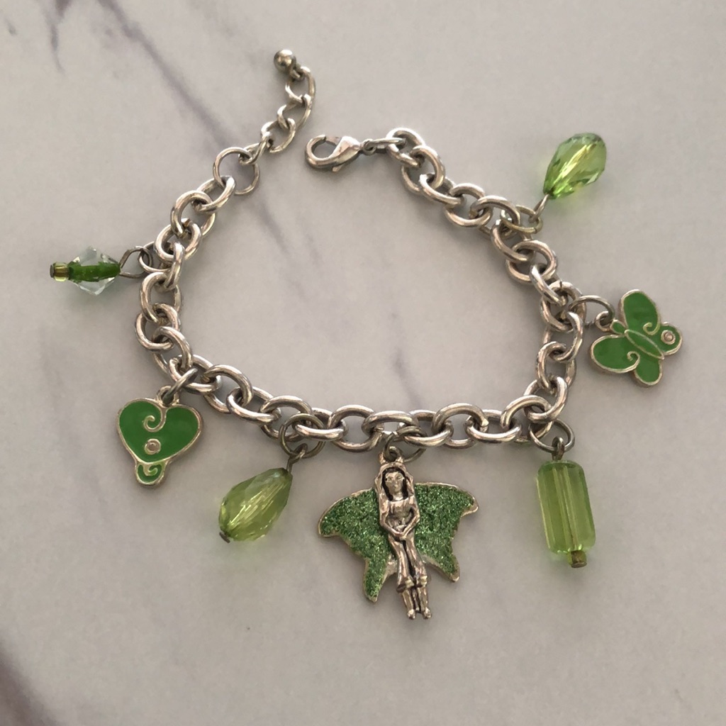 Free W/ Purchase Or $5 Green Fairy Charm Bracelet